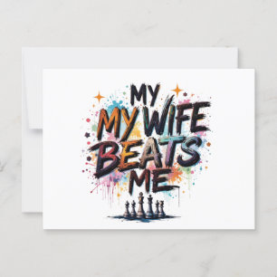 Carte Postale Ma femme est la meilleure