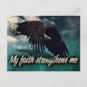 Carte Postale "Ma foi me renforce" Motivation Affirmation (Devant)