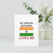 Carte Postale Ma grand-mère indienne m'aime (Debout devant)
