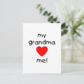 Carte Postale ma grand-mère m'aime (Debout devant)