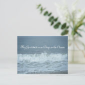 Carte Postale Ma gratitude est aussi profonde que l'océan ! Merc (Debout devant)