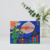 Carte Postale Ma maison (Debout devant)