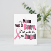Carte Postale Ma Maman Est Un Ange Cancer Du Sein (Debout devant)