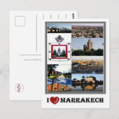 Carte Postale MA Maroc - Marrakech (Devant / Derrière)