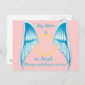 Carte Postale Ma mère est un ange (Devant / Derrière)