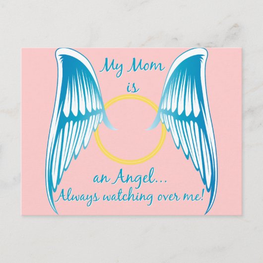 Carte Postale Ma mère est un ange (Devant)