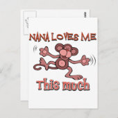 Carte Postale Ma nana m'aime autant (Devant / Derrière)