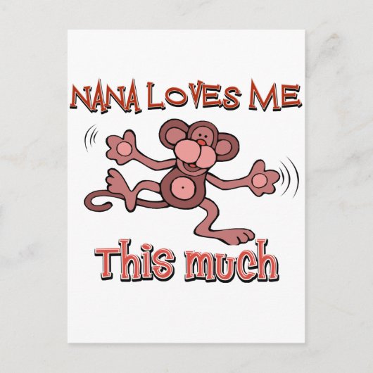 Carte Postale Ma nana m'aime autant (Devant)