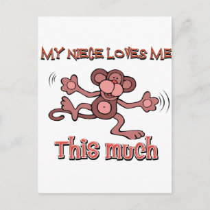 Carte Postale Ma nièce m'aime autant