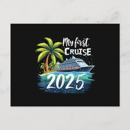 Carte Postale Ma première croisière 2025 (Devant)