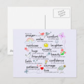 Carte Postale Ma Prière Pour Vous (Devant / Derrière)