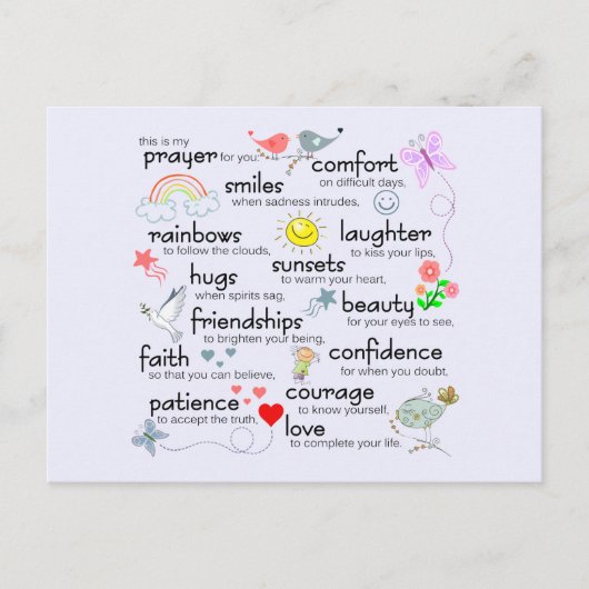 Carte Postale Ma Prière Pour Vous (Devant)