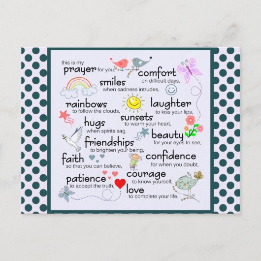 Carte Postale Ma Prière Pour Vous (Devant)