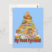 Carte Postale Ma pyramide alimentaire ~ Grignotines alimentaires (Devant / Derrière)