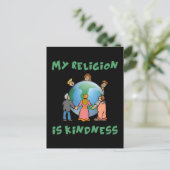 Carte Postale Ma religion est gentille (Debout devant)