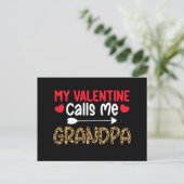 Carte Postale Ma Saint Valentin m'appelle grand-père Leopard Buf (Debout devant)