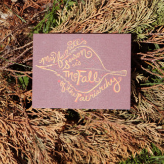 Carte Postale Ma saison préférée est la chute du patriarcat