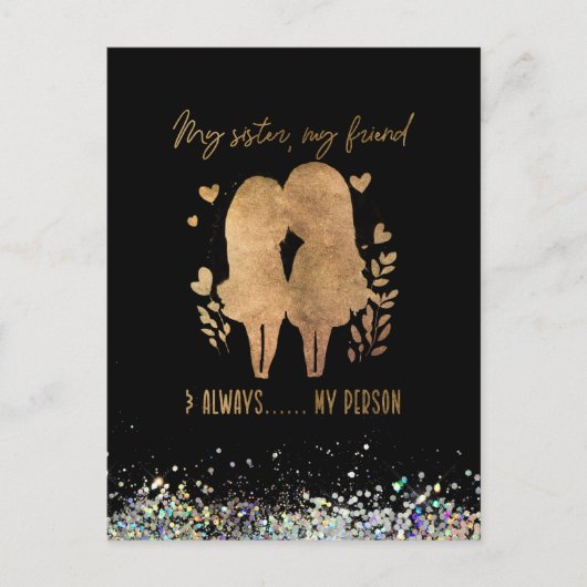 Carte Postale Ma soeur (Devant)