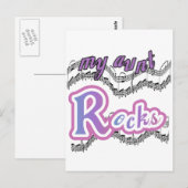 Carte Postale Ma tante déchire Tshirts et cadeaux (Devant / Derrière)