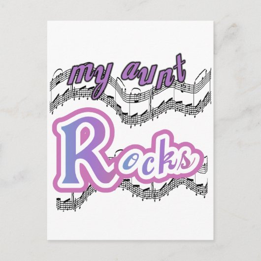 Carte Postale Ma tante déchire Tshirts et cadeaux (Devant)