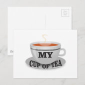 Carte Postale ma tasse de thé oui (Devant / Derrière)