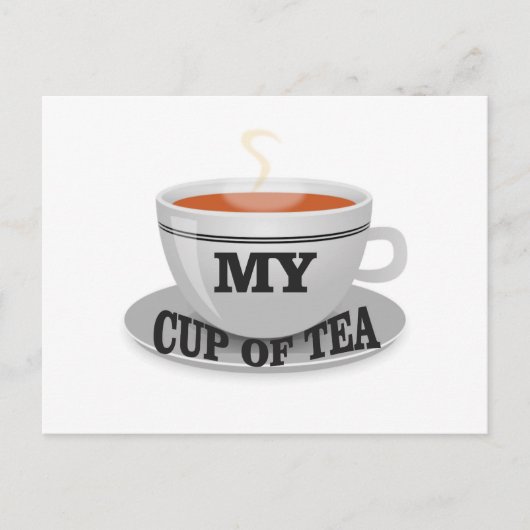 Carte Postale ma tasse de thé oui (Devant)