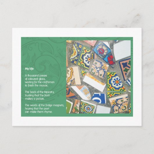 Carte Postale Ma vie (Devant)