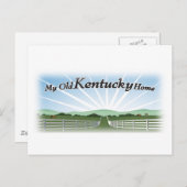 Carte Postale Ma vieille maison du Kentucky (Devant / Derrière)