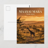 Carte Postale Maasai Mara, Narok, comté de Narok (Devant / Derrière)