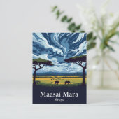 Carte Postale Maasai Mara Twilight Safari (Debout devant)