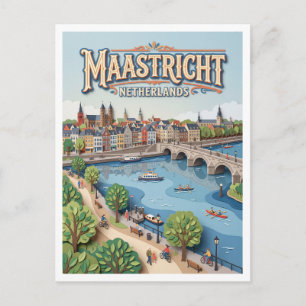 Carte Postale Maasboulevard Maastricht Pays-Bas