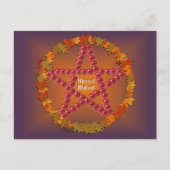 Carte Postale Mabon Pentacle (Devant)