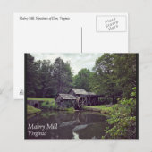 Carte Postale Mabry Mill, Virginie (Devant / Derrière)