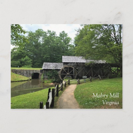 Carte Postale Mabry Mill, Virginie (Devant)