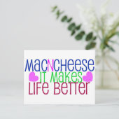 Carte Postale Mac et Cheese Life (Debout devant)