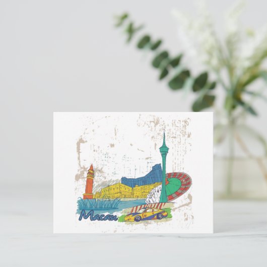 Carte Postale Macao (Debout devant)