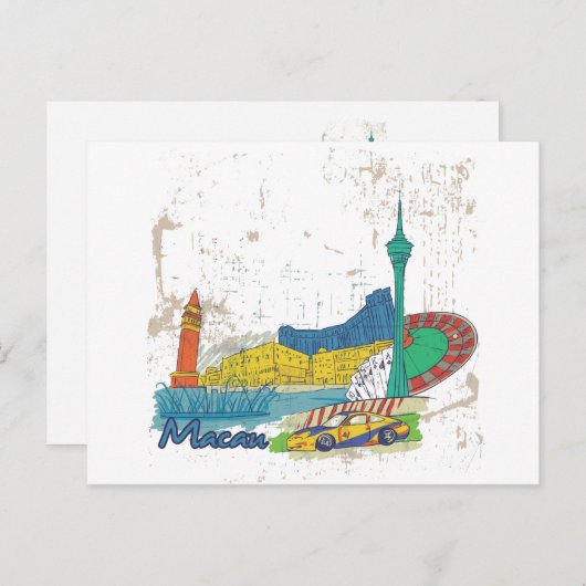 Carte Postale Macao (Devant / Derrière)