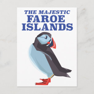 Carte Postale Macareux des îles Féroé