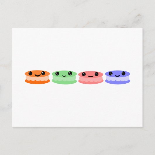 Carte Postale macaron Joy (Devant)