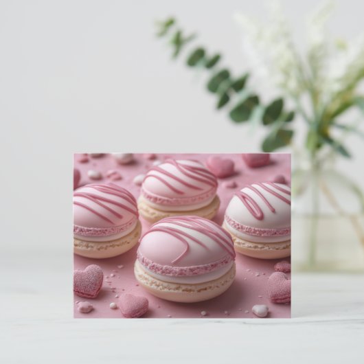 Carte Postale Macarones mignonnes (Debout devant)