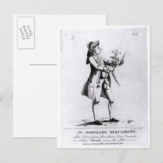 Carte Postale Macaroni, le plus implacable (Devant / Derrière)