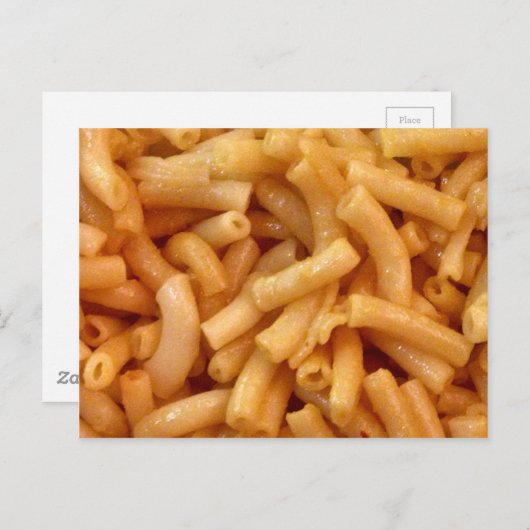 Carte Postale Macaronis au fromage (Devant / Derrière)