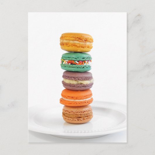 Carte Postale Macarons (Devant)