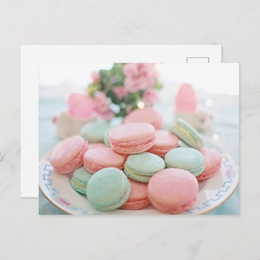 Carte Postale Macarons (Devant / Derrière)