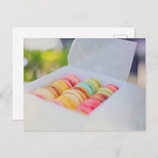 Carte Postale Macarons (Devant / Derrière)