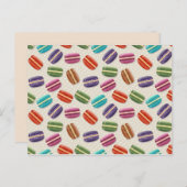 carte postale macarons (Devant / Derrière)