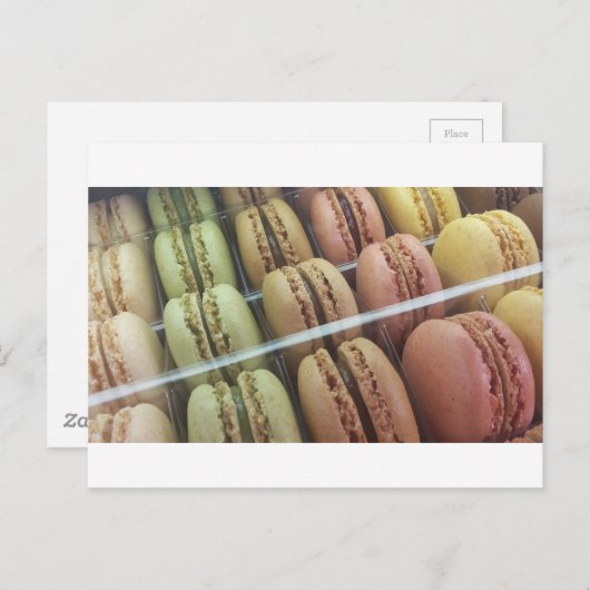 Carte Postale Macarons à profusion (Devant / Derrière)