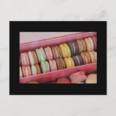 Carte Postale Macarons de différentes couleurs (Devant)