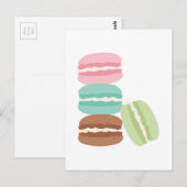 Carte Postale Macarons français (Devant / Derrière)