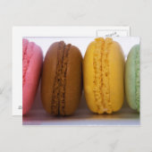 Carte Postale Macarons français gastronomiques importés (macaron (Devant / Derrière)